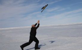 launching the senseFly eBee Plus drone