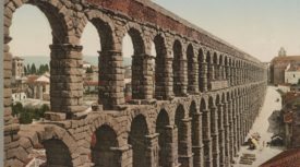 aqueduct at Elpuente Segovia Spain